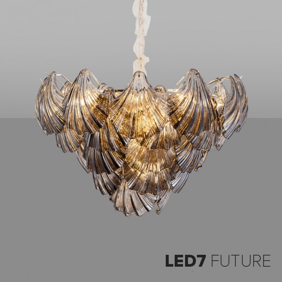 Ritz - Smoke Shell Chandelier